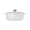 Le Creuset Cocotte Ovale EVO - bianco pom oro