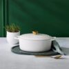 Le Creuset Cocotte Ovale EVO - bianco pom oro