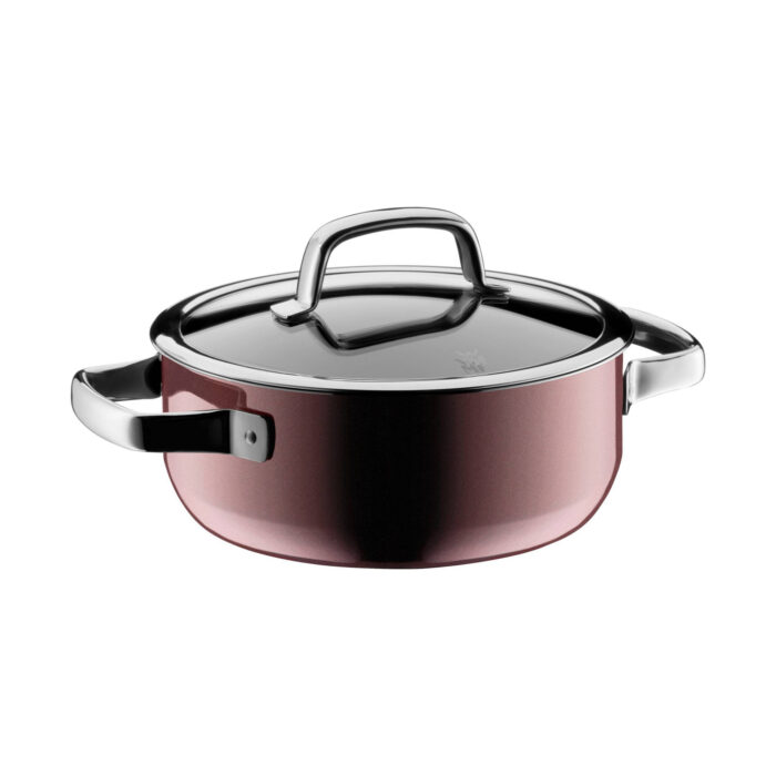Wmf Fusiontec casseruola bassa con coperchio rose quartz