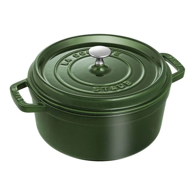 Staub Cocotte tonda in ghisa vetrificata 24cm - verde basilico
