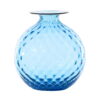 Venini BALLOTON Vaso monofiore - acquamare filo rosso