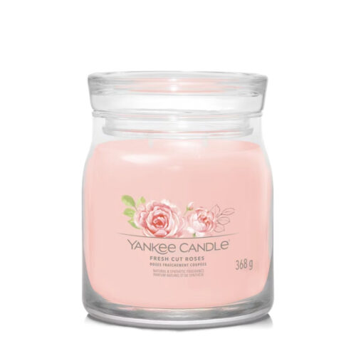 Yankee Candle FRESH CUT ROSES Signature medium jar - rosa