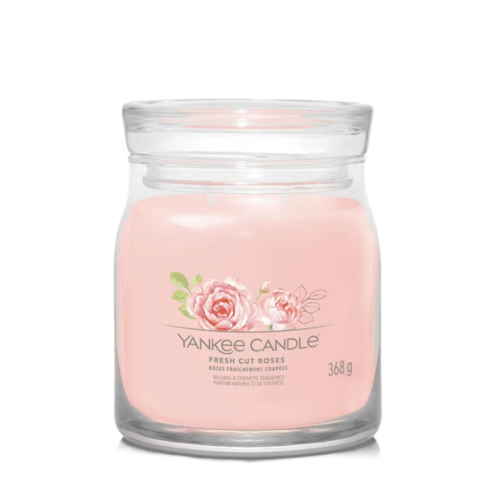 Yankee Candle FRESH CUT ROSES Signature medium jar - rosa