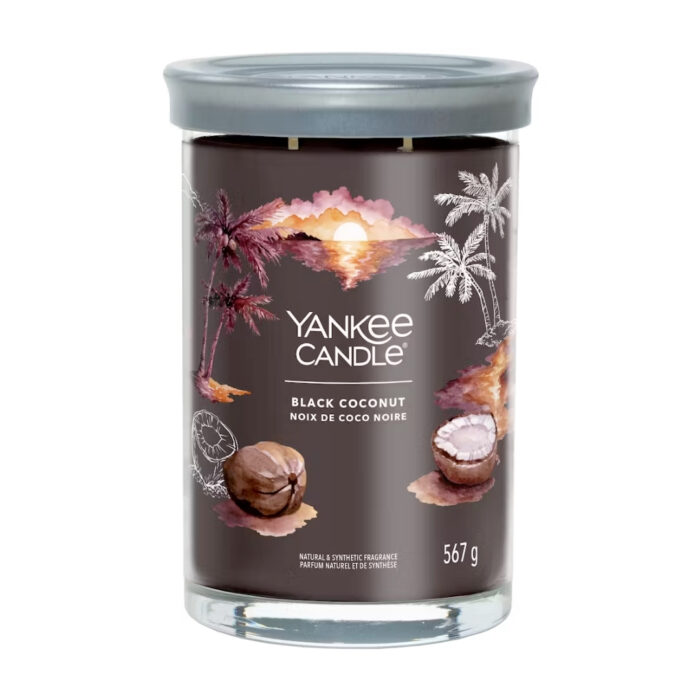 Yankee Candle BLACK COCONUT Signature large tumbler - nero