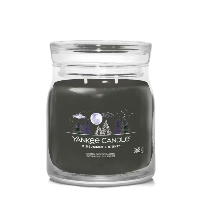 Yankee Candle MIDSUMMER'S NIGHT Signature medium jar - nero