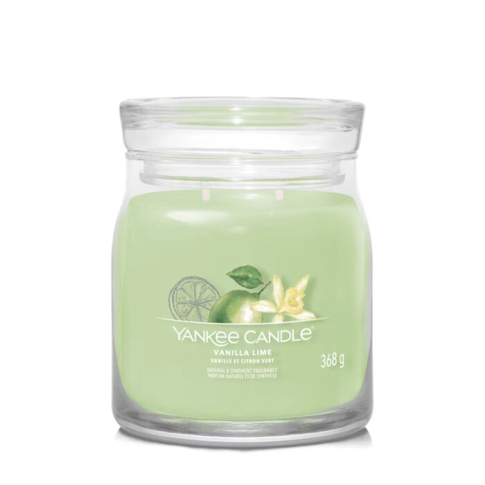 Yankee Candle VANILLA LIME Signature medium jar - verde