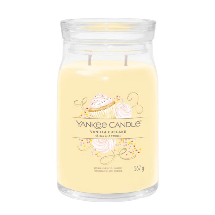 Yankee Candle VANILLA CUPCAKE Signature large jar - giallo