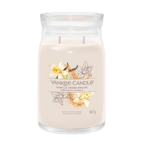 Yankee Candle VANILLA CRÈME BRULEE Signature large jar - marrone