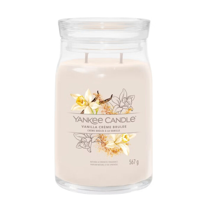Yankee Candle VANILLA CRÈME BRULEE Signature large jar - marrone