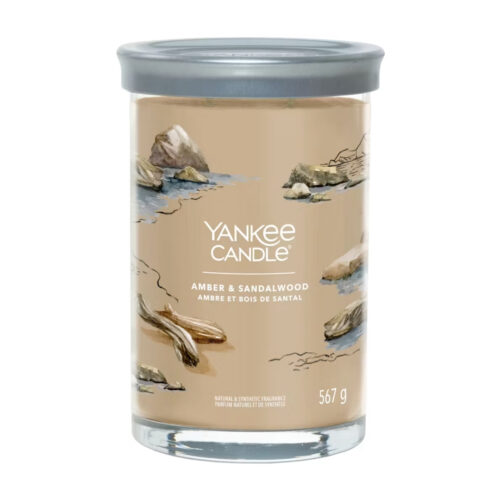 Yankee Candle AMBER & SANDALWOOD Signature large tumbler - marrone