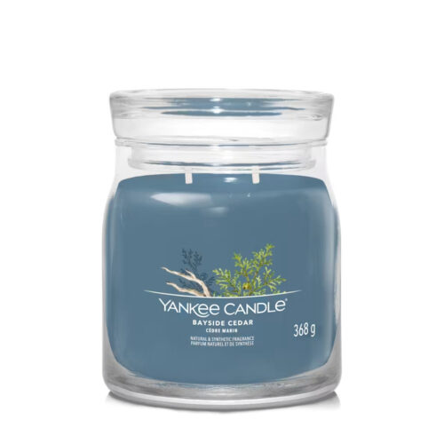 Yankee Candle BAYSIDE CEDAR Signature medium jar - blu