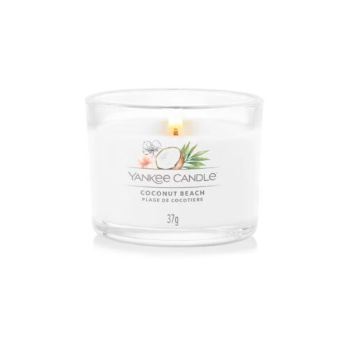 Yankee Candle COCONUT BEACH Candela votiva - bianca