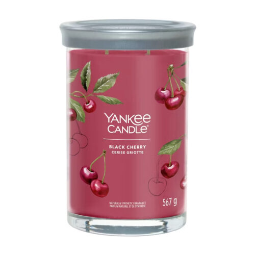 Yankee Candle BLACK CHERRY Signature large tumbler - rosso