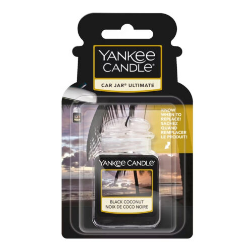 Yankee Candle BLACK COCONUT Car jar ultimate - nero