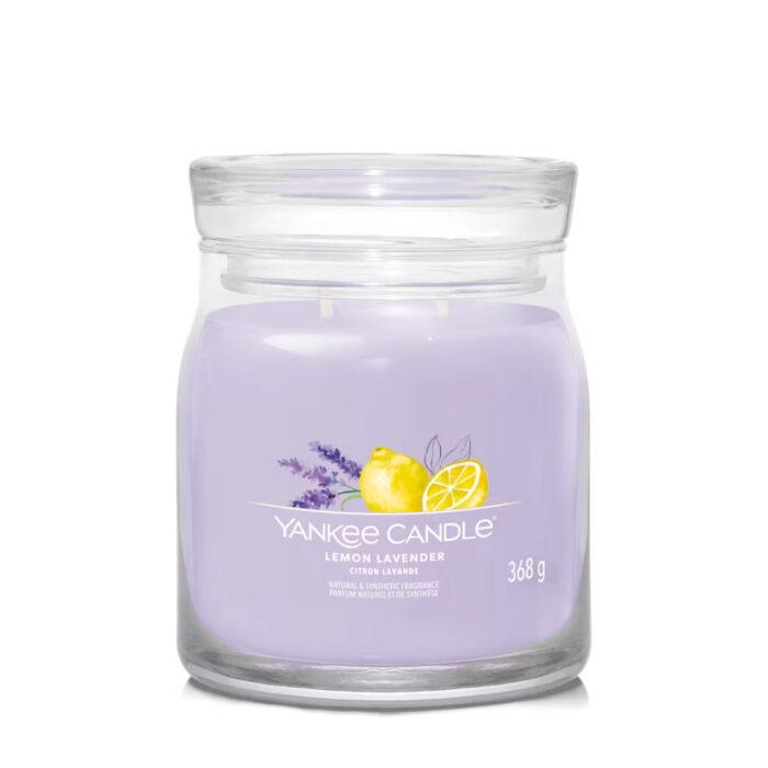 Yankee Candle LEMON LAVENDER Signature medium jar - viola