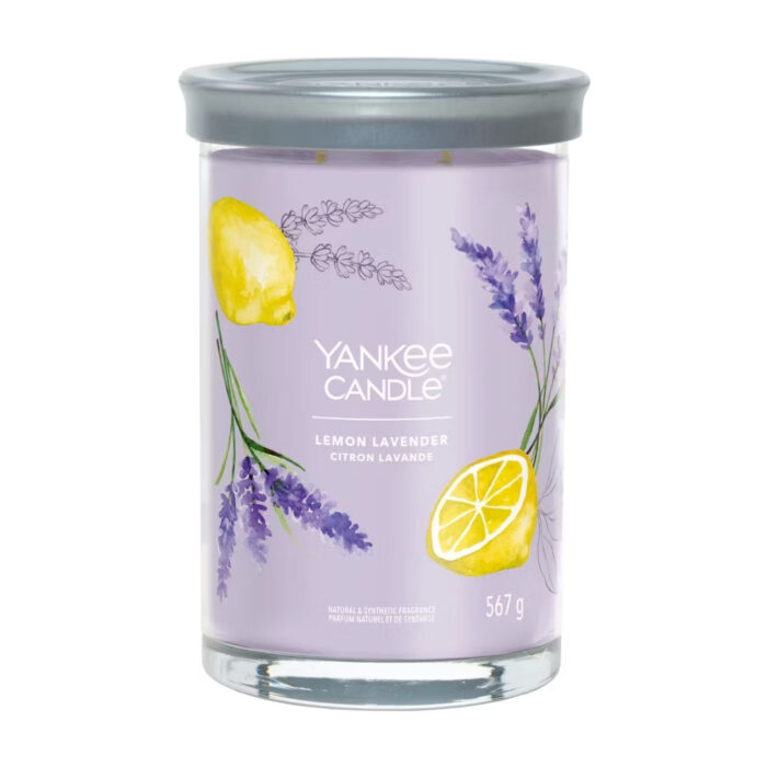 Yankee Candle LEMON LAVENDER Signature large tumbler - viola