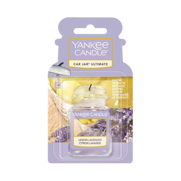 Yankee Candle LEMON LAVENDER Car jar ultimate - viola