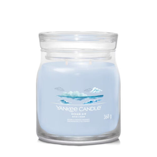 Yankee Candle OCEAN AIR Signature medium jar - blu