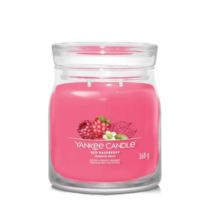 Yankee Candle RED RASPBERRY Signature medium jar - rosso