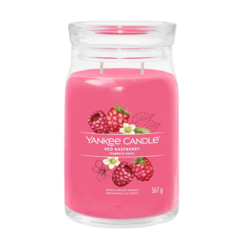 Yankee Candle RED RASPBERRY Signature large jar - rosso