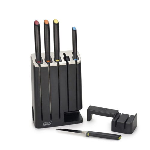 affila-1.jpg Joseph Joseph ELEVATE SLIMBLOCK Ceppo 5 coltelli con affilatore