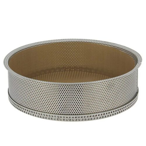 De Buyer Tortiera alta forata con fondo removibile 24cm