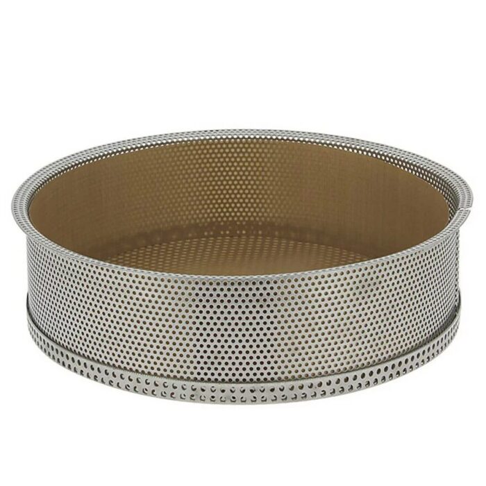 De Buyer Tortiera alta forata con fondo removibile 24cm