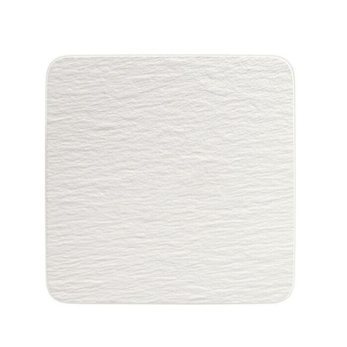 manufacture-rock-blanc-11.jpg Villeroy & Boch MANUFACTURE ROCK Piatto quadrato gourmet 32,5x32,5cm - bianco