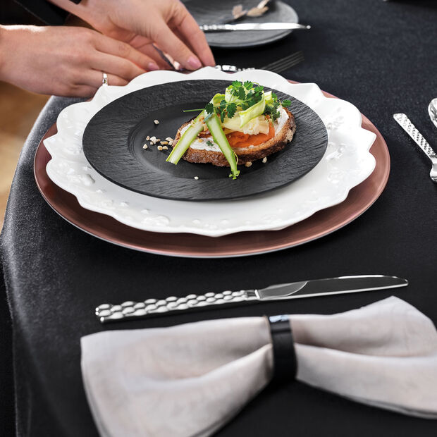 Villeroy & Boch MANUFACTURE ROCK Piatto dessert 22cm - nero