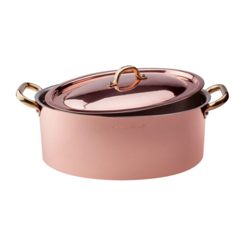 products-casseruola_coperchio_rame.jpg Agnelli Casseruola ovale cop. rame stagnato