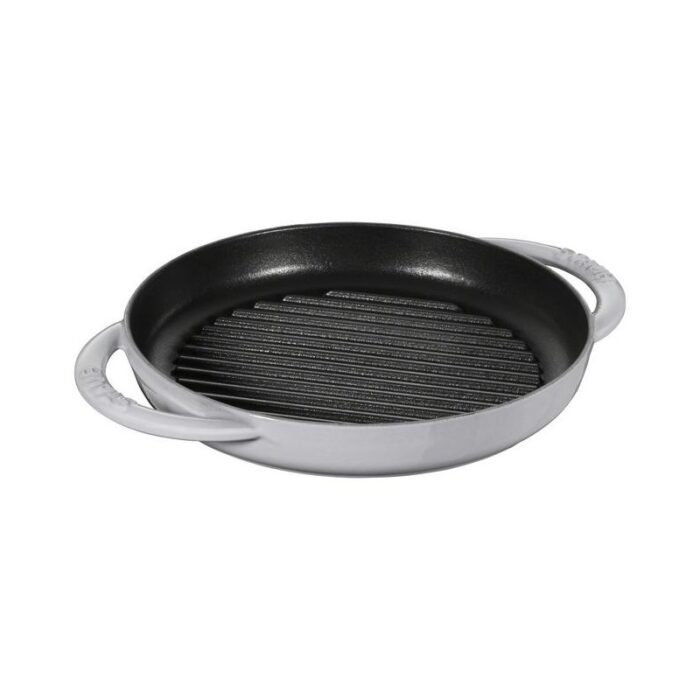 pure-grill-30cm-grigio.jpg Staub Griglia tonda in ghisa vetrificata 30cm - grigio