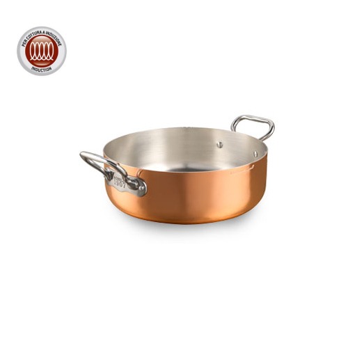 rame-cass-bassa-2m.jpg Agnelli 1907 rame stagnato induzione casseruola bassa 2 manici