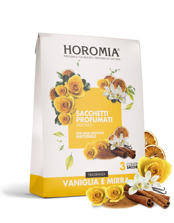 Horomia sacchetti profumati Vaniglia e mirra