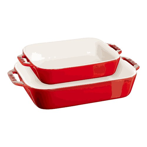 Staub Set 2 pirofile in ceramica - rosso rosso
