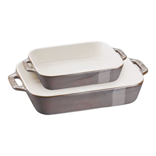 Staub Set 2 pirofile in ceramica - grigio grigio