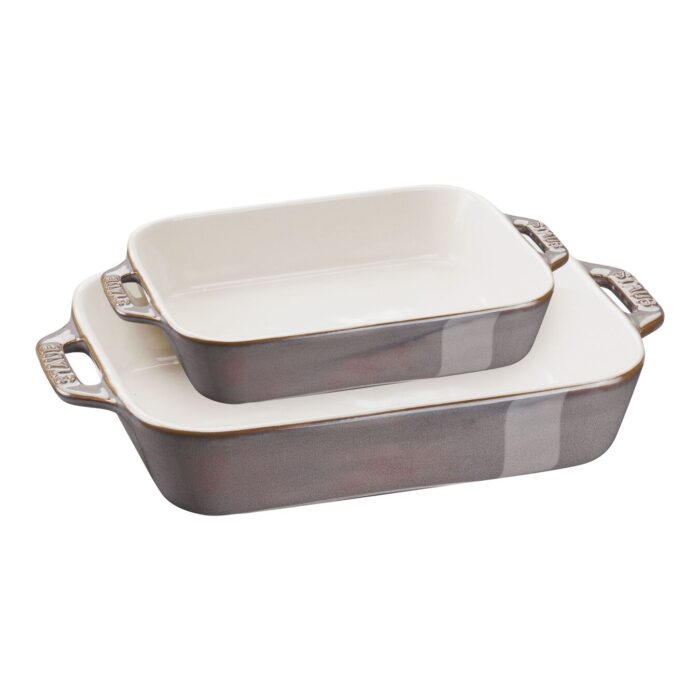 Staub Set 2 pirofile in ceramica - grigio grigio