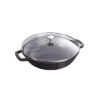 Staub Wok con griglia 30cm - nero
