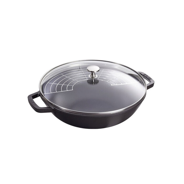 Staub Wok con griglia 30cm - nero