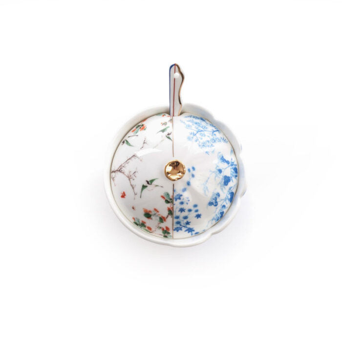 Seletti HYBRID MAURILIA zuccheriera in porcellana ø12cm h.9cm - multicolore