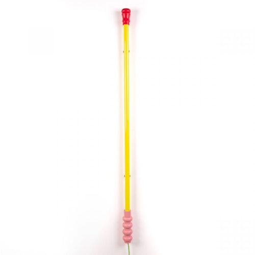 Seletti Luci SUPERLINEA lampada led in plastica/legno 141,5cm  - giallo/multicolore