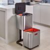 Joseph Joseph TOTEM TOTEM Unità separazione rifiuti 60L - acciaio