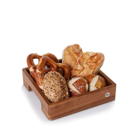 AdHoc SERVE Vassoio square acacia/noce 25x25x6cm - marrone