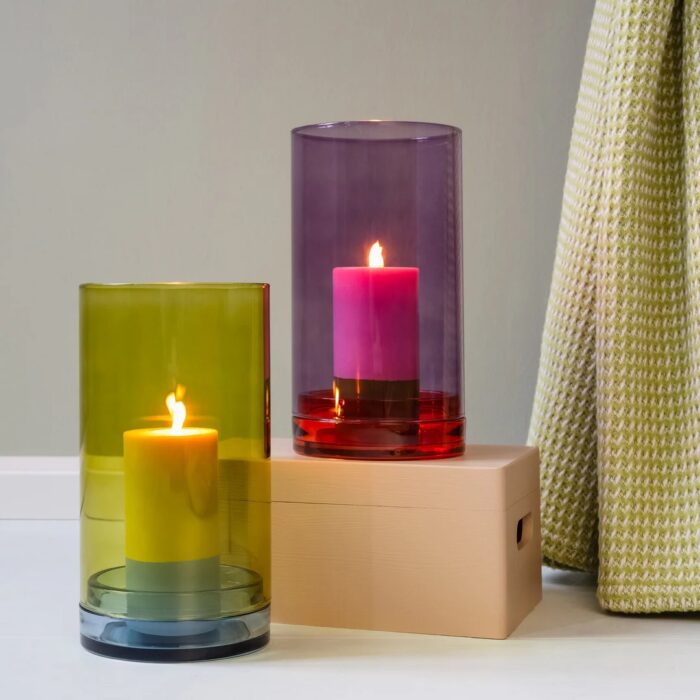 Remember LUCIUS Lanterna in vetro - violett violett