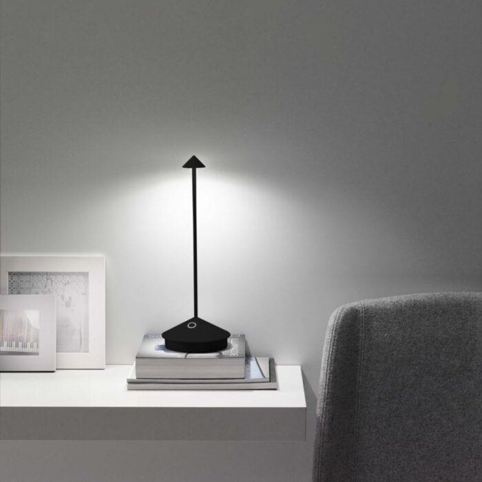 Zafferano Luci PINA PRO Lampada da tavolo - nero opaco nero opaco