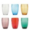 Zafferano Tableware Perle Tumbler Colori Assortiti 6 Pz - Set 1