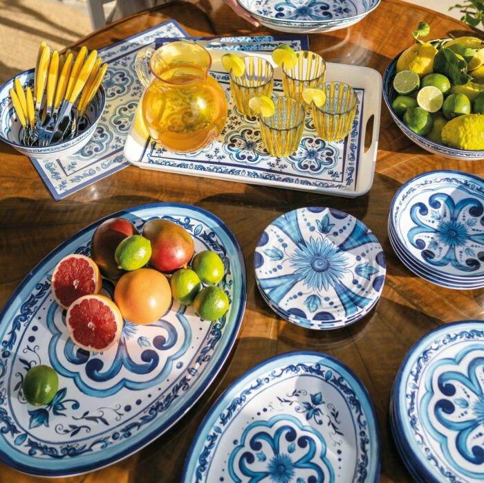 Guzzini BLUES Vassoio ovale 50x36cm in melamina