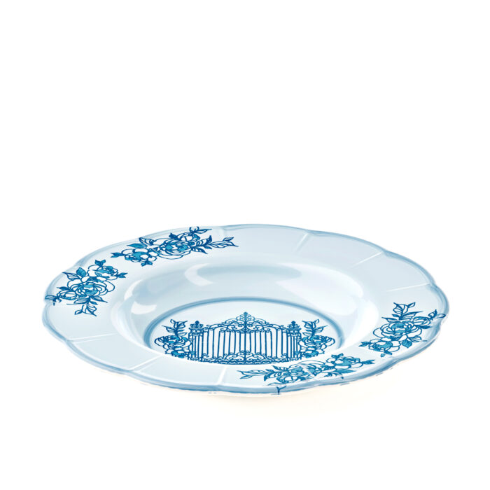 Guzzini JOSEPHINE Piatto fondo in melamina - celeste polvere