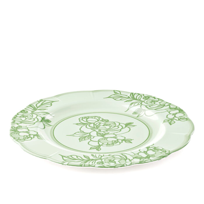 Guzzini JOSEPHINE Piatto piano in melamina - verde polvere