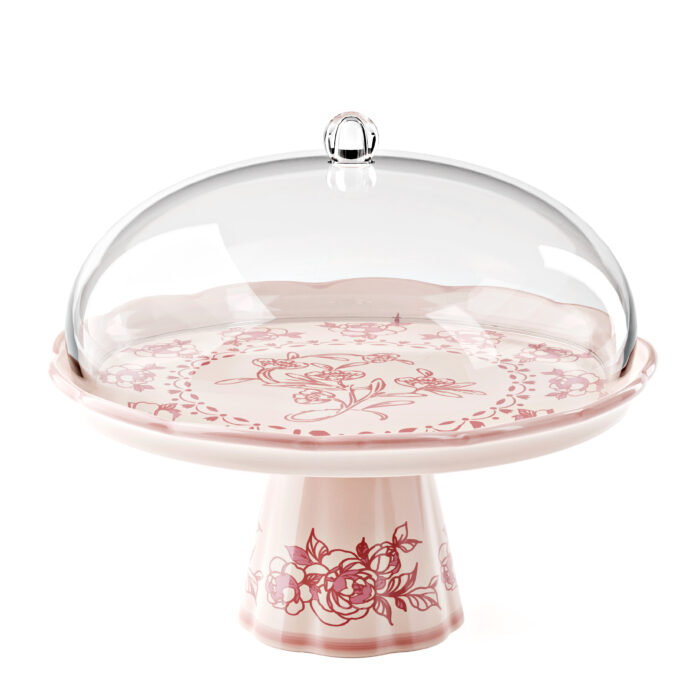 Guzzini JOSEPHINE Alzata in melamina con campana - rosa polvere