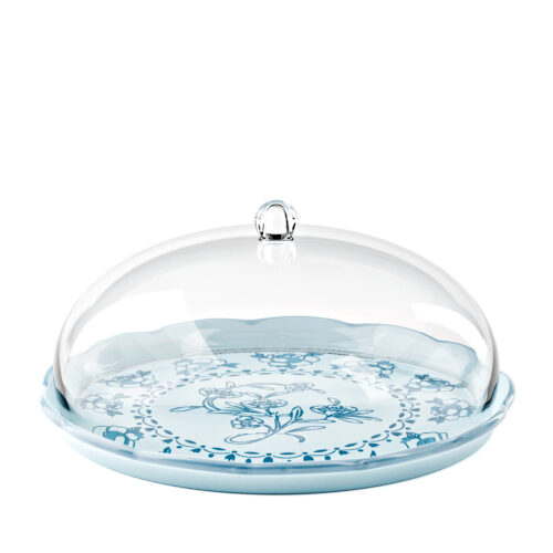 Guzzini JOSEPHINE Set tortiera con piatto in melamina - celeste polvere